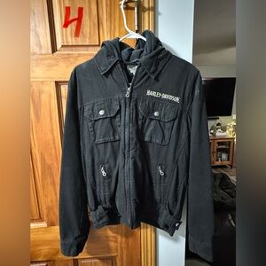 Harley-Davidson Black Zip-Up Jacket